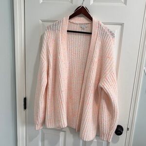 American Eagle Outfitters Pink Speckled Cardigan